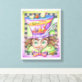 11 "X14" CANVAS PRINT - THE MAD PLATTER (Insitu (Houten vloer))