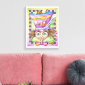 11 "X14" CANVAS PRINT - THE MAD PLATTER (Insitu (Woonkamer))