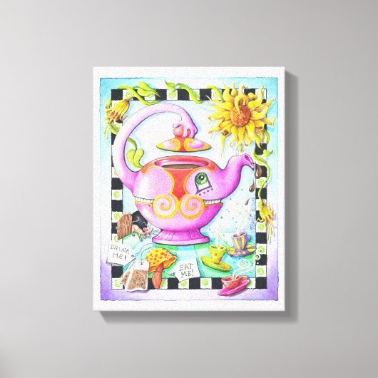11"X14" CANVASAFDRUK - DOL OP THEEPARTY CANVAS AFDRUK (Voorkant)