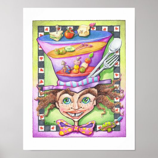 11 "X14" POSTER - DE MAD HATTER (Voorkant)