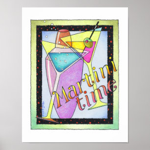 11"x14" POSTER - MARTINI TIJD, Cocktails