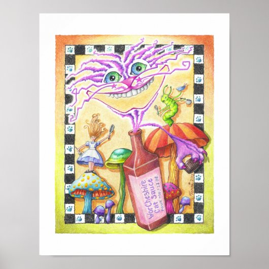 11"x14" POSTER - WorCHESHIRE CAT (Voorkant)