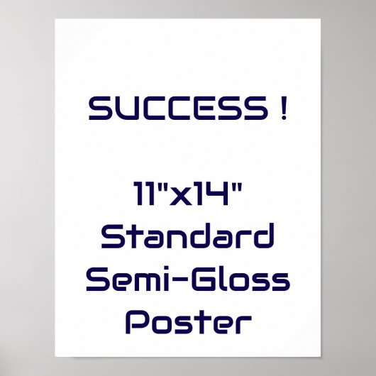 11"x14" Standaard Halfglans Poster (Voorkant)