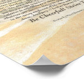 11 x 14 Desiderata Poster op de Golden Ocean Sunse (Hoek)