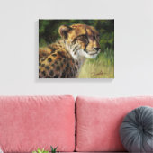 11 x 14-inch Cheetah Canvas afdrukken (Insitu (Woonkamer))