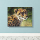 11 x 14-inch Cheetah Canvas afdrukken (Insitu (Houten vloer))