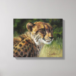 11 x 14-inch Cheetah Canvas afdrukken