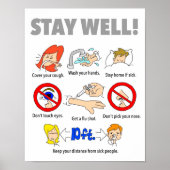 11 x 14-inch STAY WELL-Poster Poster (Voorkant)