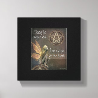 11 x 14 Keeper de Aarde Fairy Canvas Afdruk
