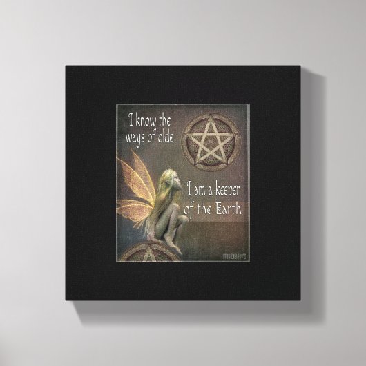11 x 14 Keeper de Aarde Fairy Canvas Afdruk (Voorkant)