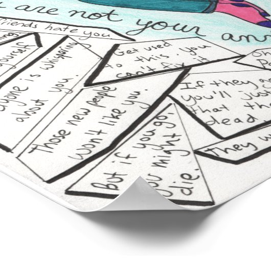 11 x 14 uur bewaren (angst) poster (Hoek)