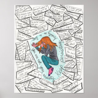 11 x 14 uur bewaren (angst) poster