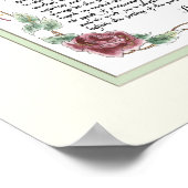 11 x 14 Wedding Prayer, Jubileum Calligrafie Poster (Hoek)