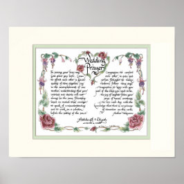 11 x 14 Wedding Prayer, Jubileum Calligrafie Poster