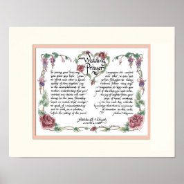 11 x 14 Wedding Prayer, Jubileum Calligrafie Poster
