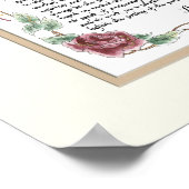 11 x 14 Wedding Prayer, Jubileum Calligrafie Poster (Hoek)