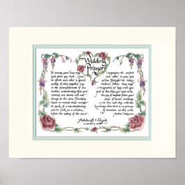 11 x 14 Wedding Prayer, Jubileum Calligrafie Poster