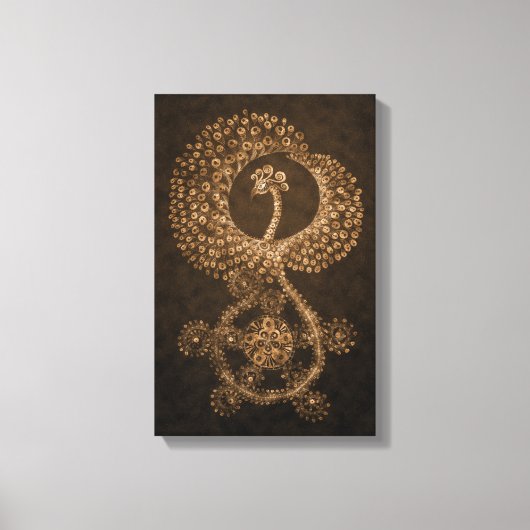 11 x 17 Bronze Abstract Phoenix Canvas Afdruk (Voorkant)