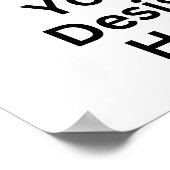 11 x 8,5 in aangepaste afdruk poster (Hoek)