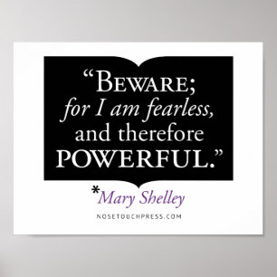 11 x 8,5 inch, Mary Shelley Quote Poster (Matte)