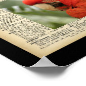 11 x 8,5-inch Poster (Design voor vogel en tekst ) (Hoek)