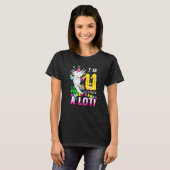 11 Years Old Axolotl 11th Birthday Party Boys Girl T-shirt (Voorkant volledig)