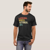 11 Years Old Legend Since October 2011 11th Birth T-shirt (Voorkant volledig)