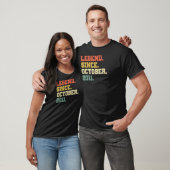 11 Years Old Legend Since October 2011 11th Birth T-shirt (Unisex)