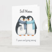 11 Years still mates aath anniversary Kaart (Voorkant)