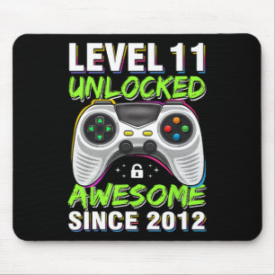 11-yr Bday Son Boy Funny Gamer 11th 11 Year Old Bi Muismat