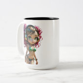 11A Dollz by: Svace - Series 01 Tweekleurige Koffiemok (Voorkant links)