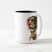 11A Dollz by: Svace - Series 01 Tweekleurige Koffiemok (Voorkant rechts)