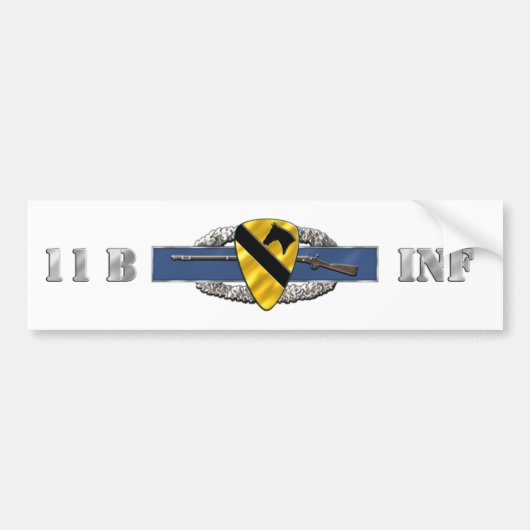 11B 1e Cavaleriedivisie Bumpersticker (Voorkant)