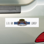 11B 75e Ranger 2e bataljon met Tab Bumpersticker (Op auto)