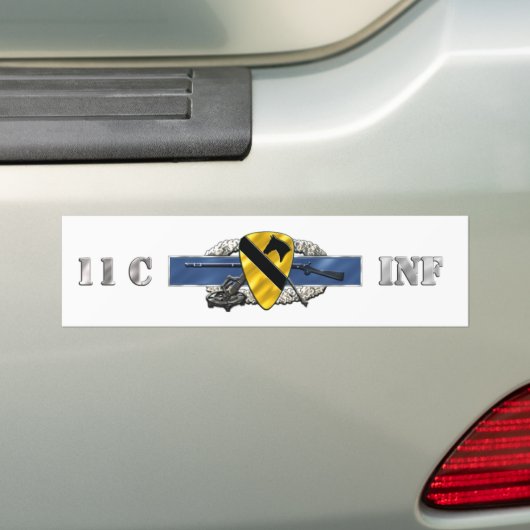 11C 1e Cavalerie divisie Bumpersticker (Op auto)