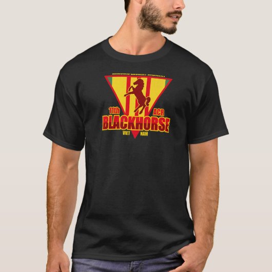 11e ACR Blackhorse Regiment Vietnam T-shirt (Voorkant)