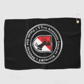 11e ACR Gepantserde Cavalerie Regiment Golfhanddoek (Horizontaal)
