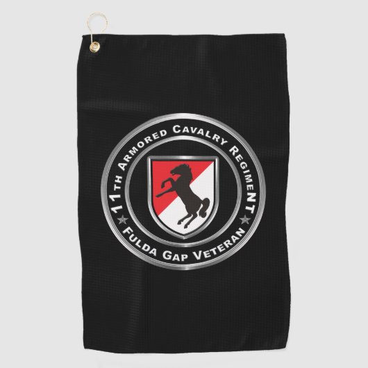 11e ACR Gepantserde Cavalerie Regiment Golfhanddoek (Voorkant)