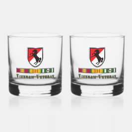11e ACR Pantserregiment Vietnam Veteraan Whisky Glas