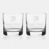 11e ACR Pantserregiment Vietnam Veteraan Whisky Glas (Achterkant)