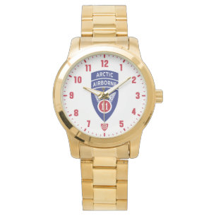 11e Airborne "Arctic Angels" Division Gold Horloge