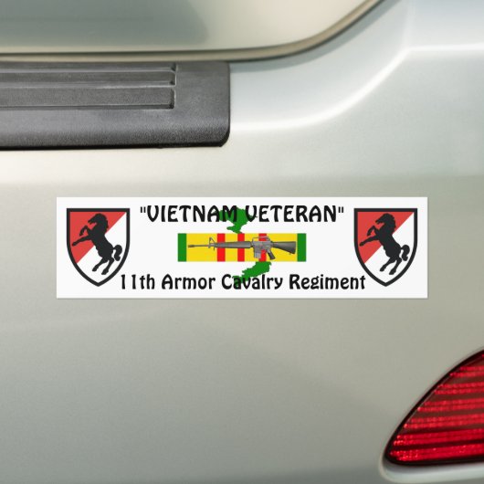 11e Armor Cav Reg bumper sticker (Op auto)