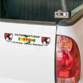 11e Armor Cav Reg bumper sticker (Op Truck)