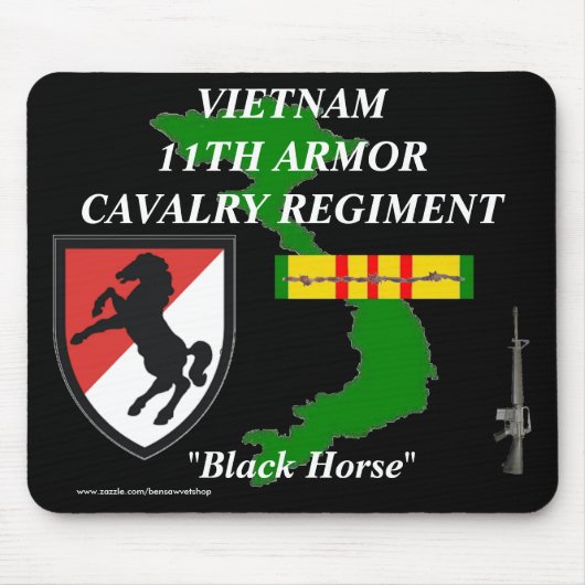 11e Armor Cav Vietnam Mousepad 2/b Muismat (Voorkant)