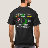 11e Armor Cavalry Regiment Vietnam T-Shirt (Achterkant)