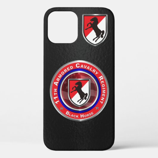 11e Armored Cavalry Regiment "Black Horse" Case-Mate iPhone Case (Achterkant)