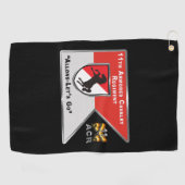 11e Armored Cavalry Regiment "Black Horse" Golfhanddoek (Horizontaal)