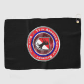11e Armored Cavalry Regiment "Black Horse" Golfhanddoek (Horizontaal)