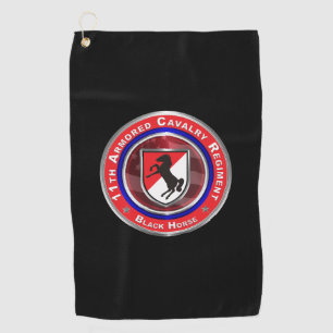 11e Armored Cavalry Regiment "Black Horse" Golfhanddoek