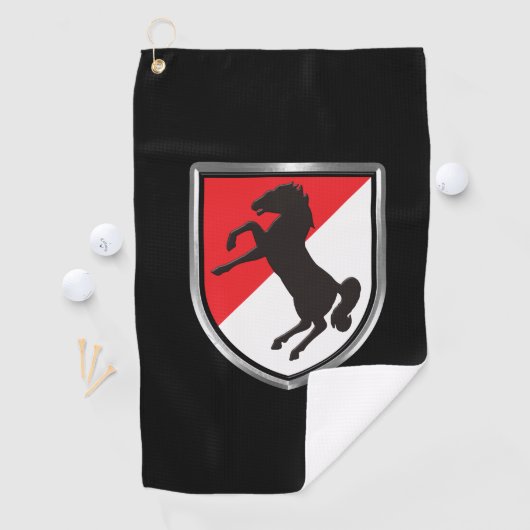 11e Armored Cavalry Regiment "Black Horse" Golfhanddoek (Insitu)